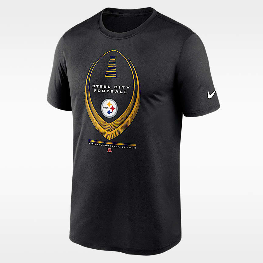 Pittsburgh Steelers Long Pass Men's Nike NFL T-Shirt. Nike.com